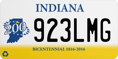 IN license plate 923LMG