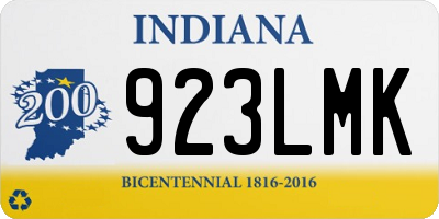 IN license plate 923LMK