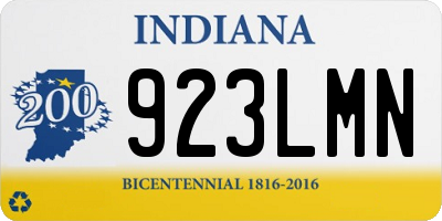 IN license plate 923LMN