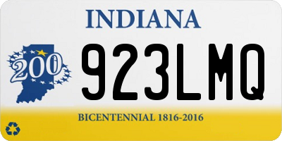 IN license plate 923LMQ