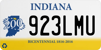 IN license plate 923LMU