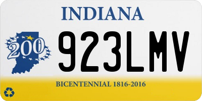IN license plate 923LMV