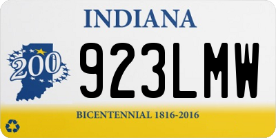 IN license plate 923LMW