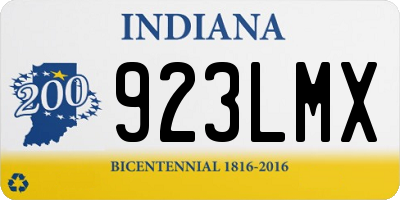 IN license plate 923LMX