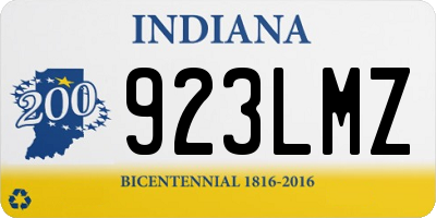 IN license plate 923LMZ