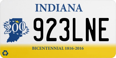 IN license plate 923LNE