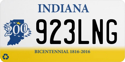 IN license plate 923LNG