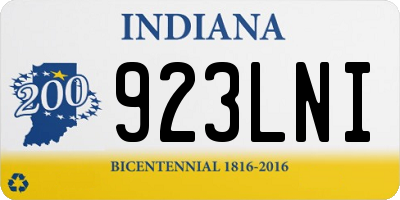 IN license plate 923LNI