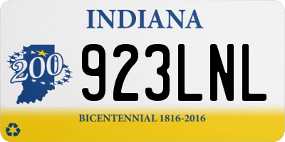 IN license plate 923LNL