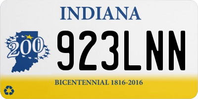 IN license plate 923LNN