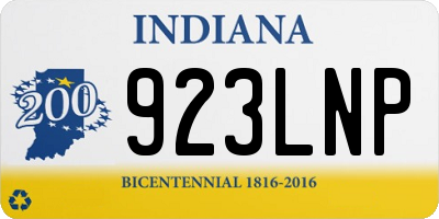 IN license plate 923LNP