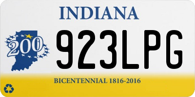 IN license plate 923LPG