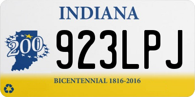 IN license plate 923LPJ