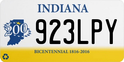 IN license plate 923LPY