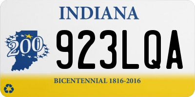 IN license plate 923LQA