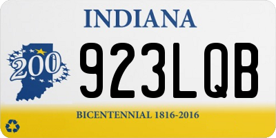 IN license plate 923LQB