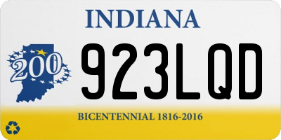IN license plate 923LQD