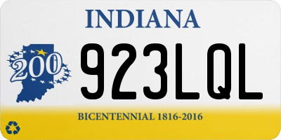 IN license plate 923LQL
