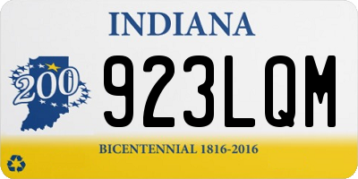 IN license plate 923LQM