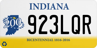 IN license plate 923LQR