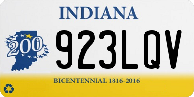 IN license plate 923LQV