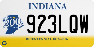 IN license plate 923LQW