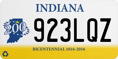 IN license plate 923LQZ