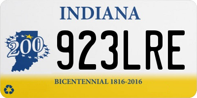 IN license plate 923LRE
