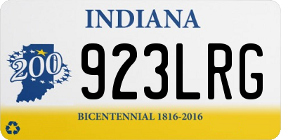 IN license plate 923LRG