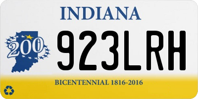 IN license plate 923LRH