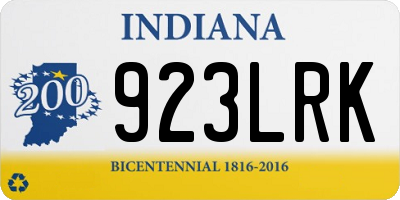 IN license plate 923LRK