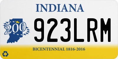 IN license plate 923LRM