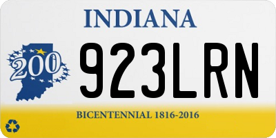IN license plate 923LRN