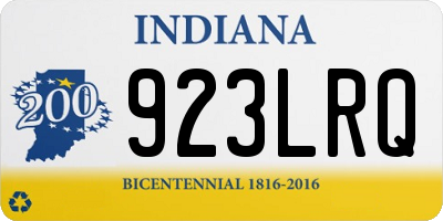 IN license plate 923LRQ