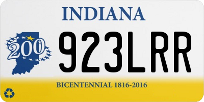 IN license plate 923LRR