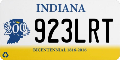 IN license plate 923LRT
