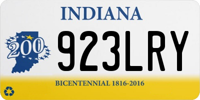 IN license plate 923LRY