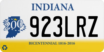 IN license plate 923LRZ