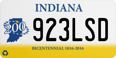 IN license plate 923LSD