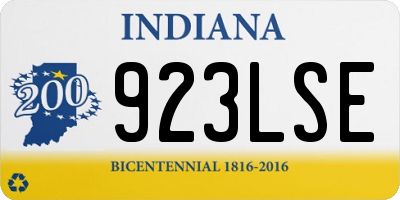 IN license plate 923LSE