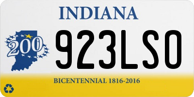 IN license plate 923LSO
