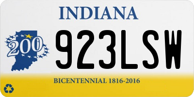 IN license plate 923LSW