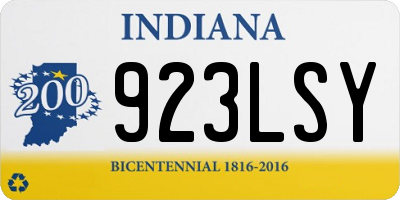 IN license plate 923LSY