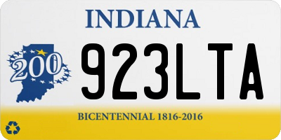 IN license plate 923LTA
