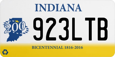 IN license plate 923LTB