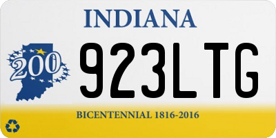 IN license plate 923LTG