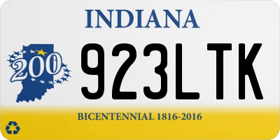 IN license plate 923LTK