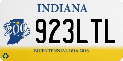 IN license plate 923LTL