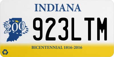 IN license plate 923LTM