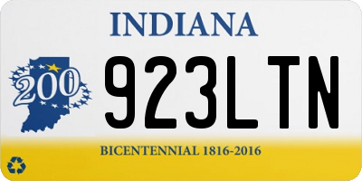 IN license plate 923LTN